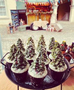 Christmas tree cupcake